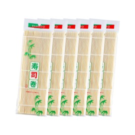 JIALEEY Bamboo Sushi Rolling Mat, 9.5x9.5 Inch, 6 PCS Set