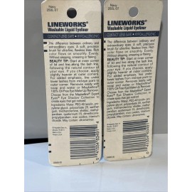 Maybelline New York 2X Maybelline LINEWORKS Washable Liquid Eyeliner Navy 250L-07  ORIGINAL Formula
