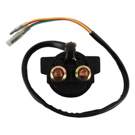 Starter Solenoid Relay Compatible with/Replacement for ATC250ES Big Red 3-Wheeler 1985 1986 1987 21164-005, 35850-HM3-000, 35850-HB3-771, 21164-005, 35850-HM8-000 12 Voltage, 130mm Wire Length