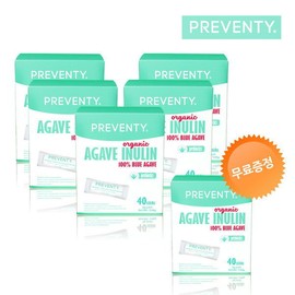 [Preventi] Organic Premium Blue Agave Inulin Prebiotics (40 packets) x 6 / [프리벤티] 유기농 프리미엄 블루 아가베 이눌린 프리바이오틱스 (40포)x 6