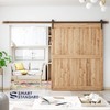 SMARTSTANDARD 11ft Barn Door Hardware Kit, Track, Sliding Hardware -