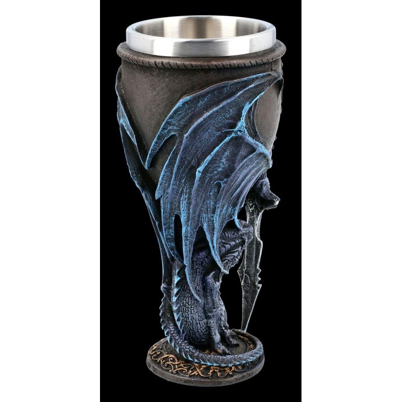 Dragon Fantasy Drinking Goblet - Stone Blade Design by Ruth