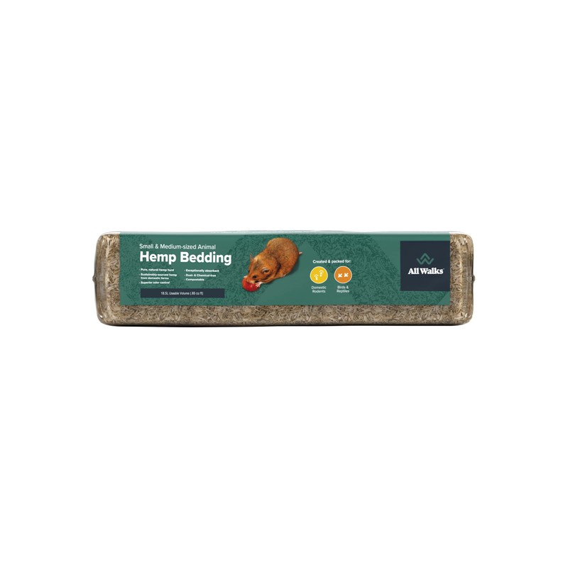 All Walks 40 Liter Hemp Bedding for Chicken Coops, Guinea