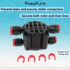 ASV-204E-ALC Automatic Shutoff Valve for RO Systems, 1/4" Quick-Connect, Includes