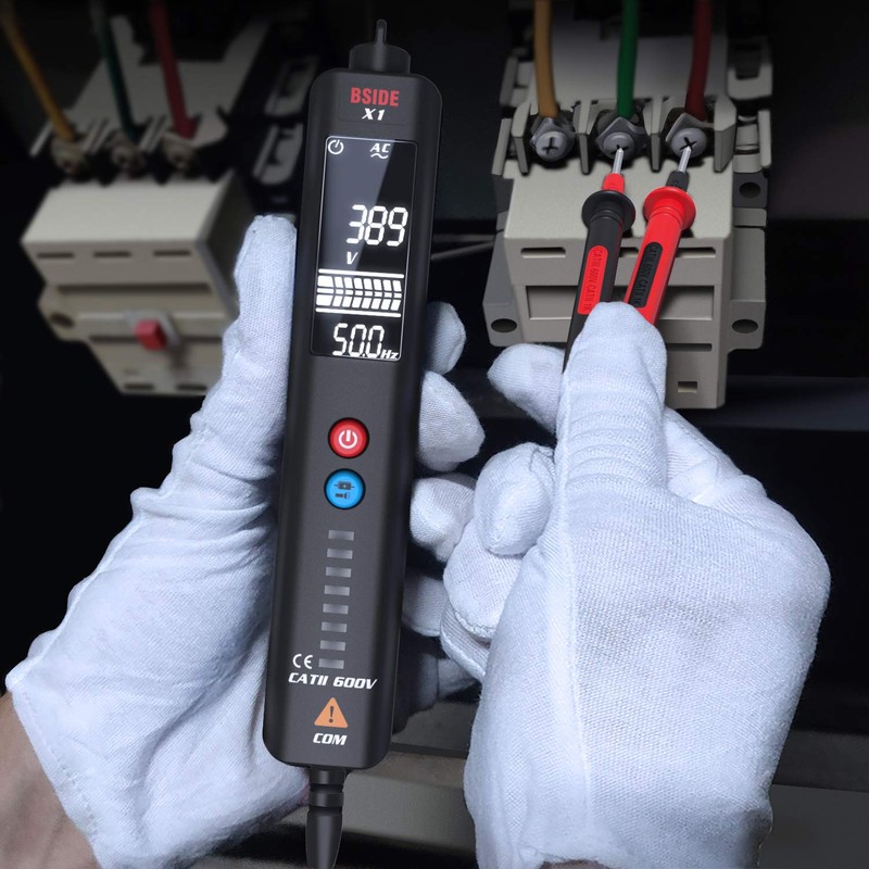 BSIDE Digital Multimeter & Voltage Tester Kit with Large Colour