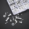 447 Pcs Nylon Plastic Hexagon Pan Head Round Head Screws