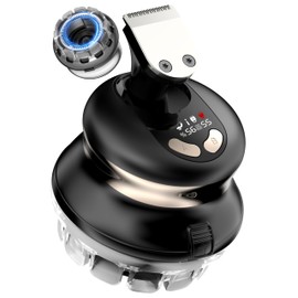 Yinicare Self Haircut Kit for Men with Trimmer – DIY Clipper for Buzz Cut, Crew Cut, Flat Top – LED Display, Waterproof, USB Rechargeable, Home Use with 2 Guards