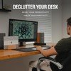 COREMINDED Adjustable Vertical Laptop Stand for Desk, MacBook Stand Laptop