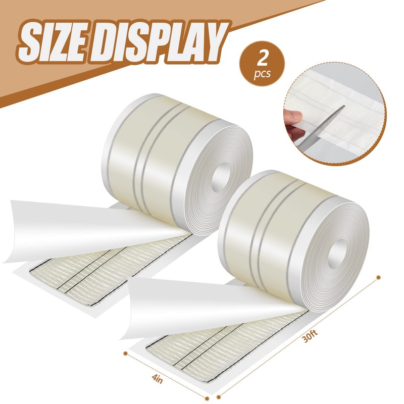 Frienda 2 Pcs Carpet Seam Tape 4 Inch x 30
