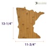Totally Bamboo Minnesota State Shaped Cutting Board, Natural Bamboo