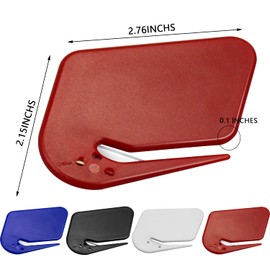 Letter Opener Envelope Slitter 4 Pack Letter Openers Plastic with Blade Envelope Opener Mail Opener for Envelope,Package,Paper Cut,Safe Letter Opener