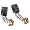 vhbw 2 x Carbon Brushes Motor Carbon Abrasive Carbon 7