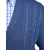 Tootal Men's Chunky Cable Knit Cardigan with Pockets Soft Cotton