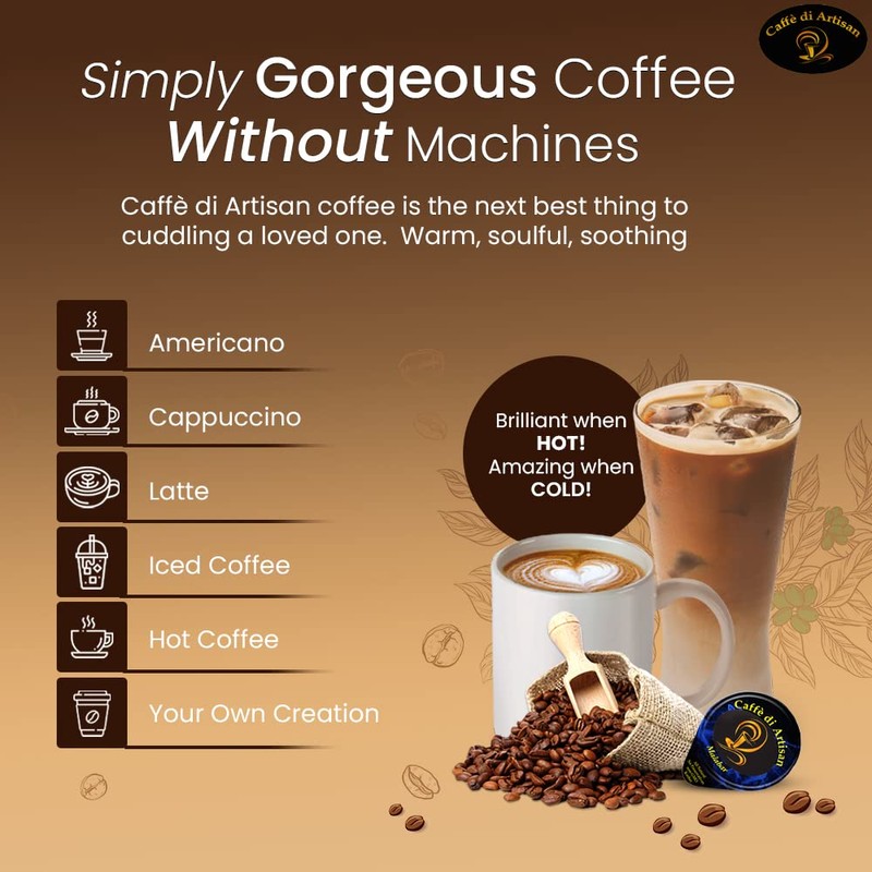 Malabar Cold Brew Concentrate Instant 24 Coffee Pods Pure Rich