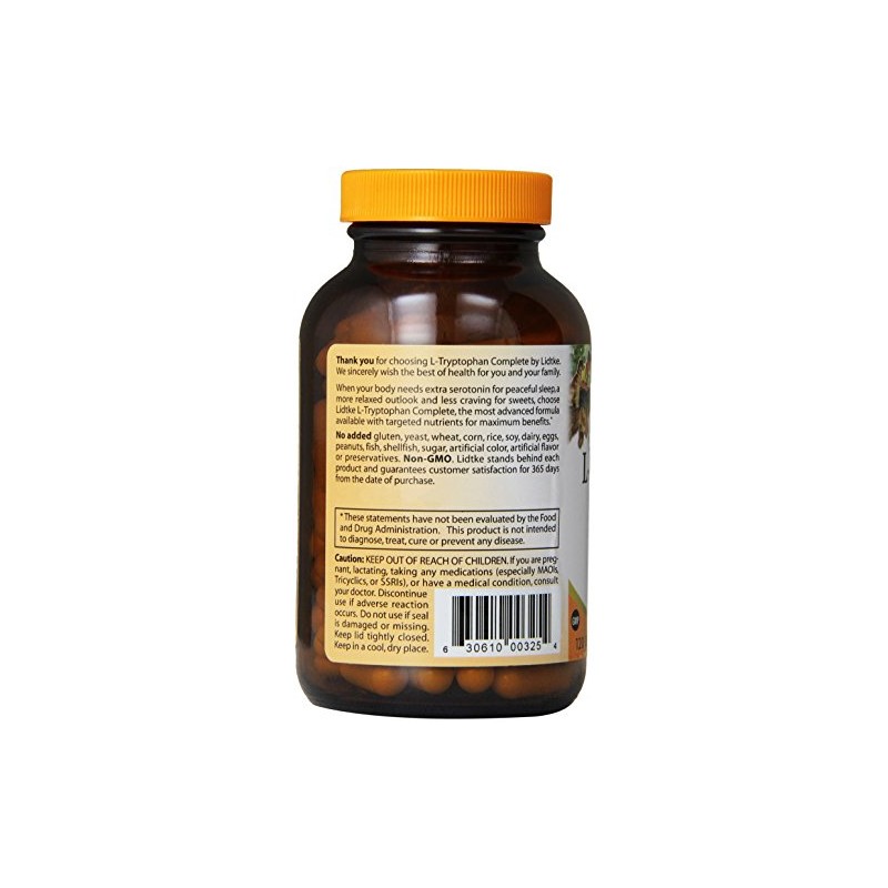 Lidtke Technologies L-Tryptophan Complete Capsules, 120 Count