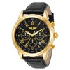 I By Invicta Men's 90242-003 Chronograph Black Dial Black Leather