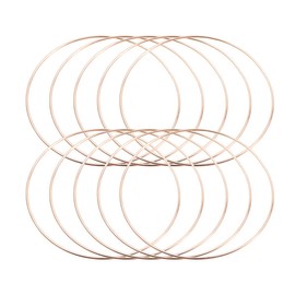 Healifty 10pcs Metal Hoop Earrings Macrame Rings Metal Dream Catcher Rings Hoop Earrings for DIY Craft Dream Catcher 35 mm