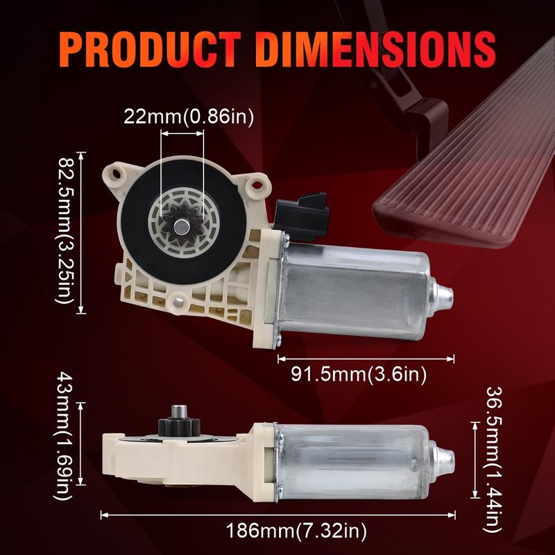 80-03129-90 Electric Side Step Motor, Compatible with Ford F150, Super