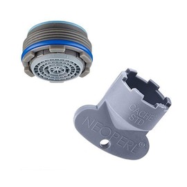 NEOPERL AERATOR FOR TAP RETRACTABLE WITH KEY 24 x 1 JET REGULATOR FILTER CACHE CASCADE SLC