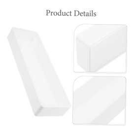 Outanaya 4pcs White Drawer Organizers Versatile Storage Boxes for Easy to Clean for Bedroom Bathroom and Desk Organization