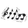 4Pcs Unique Iron Black Music Note Wall Sconce Candle Holder