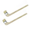 Wooden Handled Hog Bristle Radiator Right Angle Bend Paint Brush,
