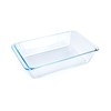 Deep Clear Glass Baking Dish, Rectangular Tempered Glass Baking Pan,