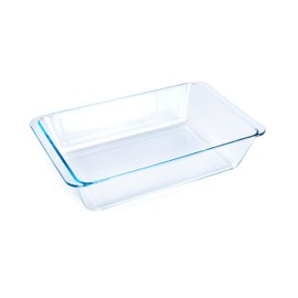 Deep Clear Glass Baking Dish, Rectangular Tempered Glass Baking Pan, The Largest casserole dish. -7.5 Liter