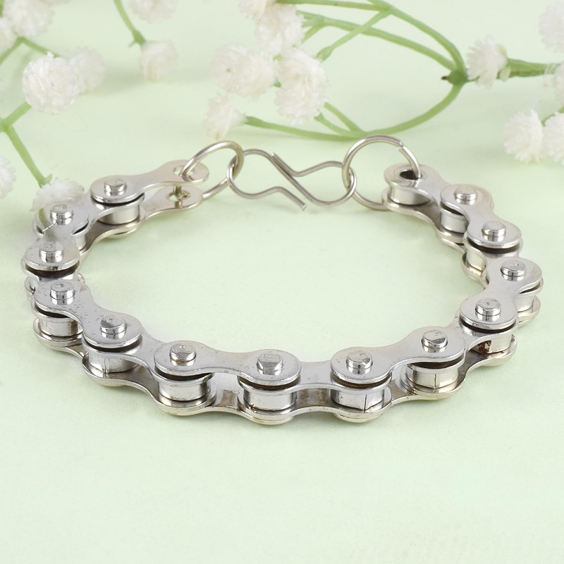 Superstore18 Titanium Steel alloy MotorCycle bike chain linked Macho bikers