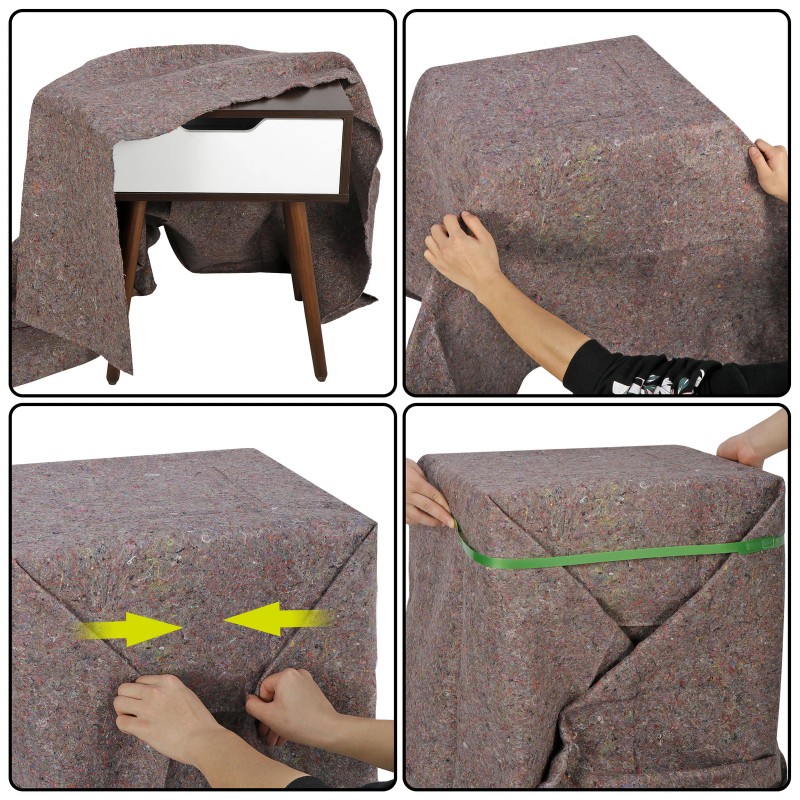 SEGAWE 24 Pack Heavy Duty Moving Blankets 53" x 74"