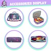 Inprof Unicorn Rolling Backpack for Girls, Wheels Backpacks for Elementary