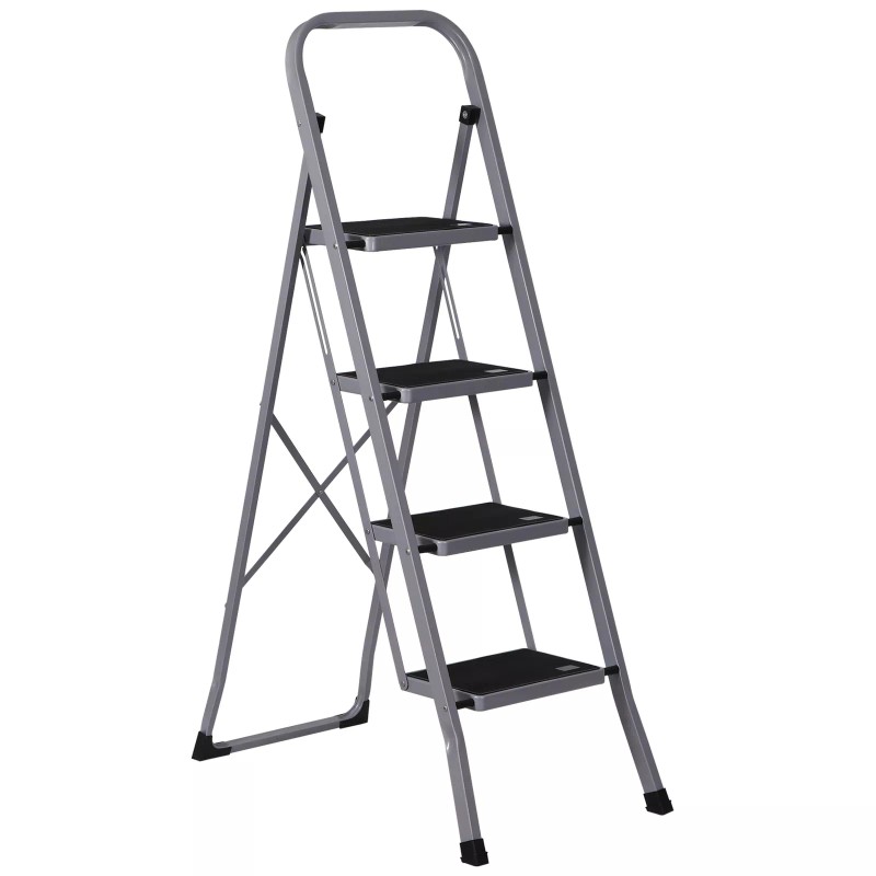 SEGAWE 4 Step Ladder Folding Step Stool with Wide Anti-Slip