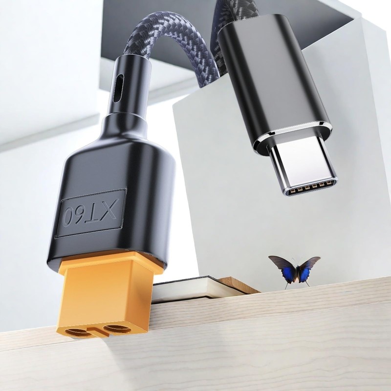 JASHALO XT60 Charging Cable,100W PD USB C to XT60 20V