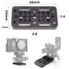 FocusFoto Multi-Purpose Extension Switching Cheese Plate Camera Baseplate with 1/4"-20