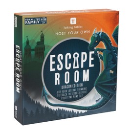 Talking Tables Dragon Edition Escape Room Game for Adults Teenager, Video Intro, QR Codes for Sciene Playlist, Present, Games Night, Birthday, Dinner Party, Secret Santa, Christmas, Age 9+, Players 1+