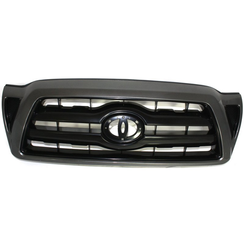 Grille Assembly Compatible with 2005-2011 Toyota Tacoma Paintable Shell and