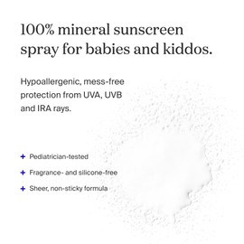 Supergoop! Supergoop! Sunnyscreen 100% Mineral Spray SPF 50, 3.4 fl oz - Face & Body Sunscreen for Babies & Kids - 100% Non-Nano Mineral Formula - Pediatrician Tested, Hypoallergenic, Fragrance & Silicone Free