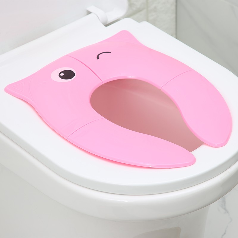 Kids Folding Potty Seat Pad Portable Travel Baby Toddler Toilet
