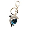 [Rigural] Keychain Dolphin Bag Charm Key Ring Bling, Pink