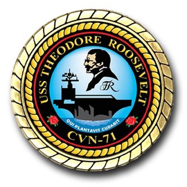 Military Productions USS Theodore Roosevelt CVN-71 US Navy Challenge Coin