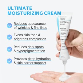 Ultimate Moisturizing Cream, Face Moisturiser with Collagen, Nicotinamide, Anti Wrinkle Face Cream for Women/Men, Collagen Face Cream for All Skin Types, Fade Fine Lines, Dark Spot Remover