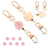 Gineman Key Reel, Stretchable Reel, Alphabet, Keychain, Reel Included, Strap,