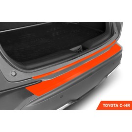 Luxshield Car Bumper Protector Set for Toyota C-HR 1 (I) I 2017-2023 - Rear Bumper guards for cars, anti scratch, Paint Protector For Sill Lip - Carbon Black