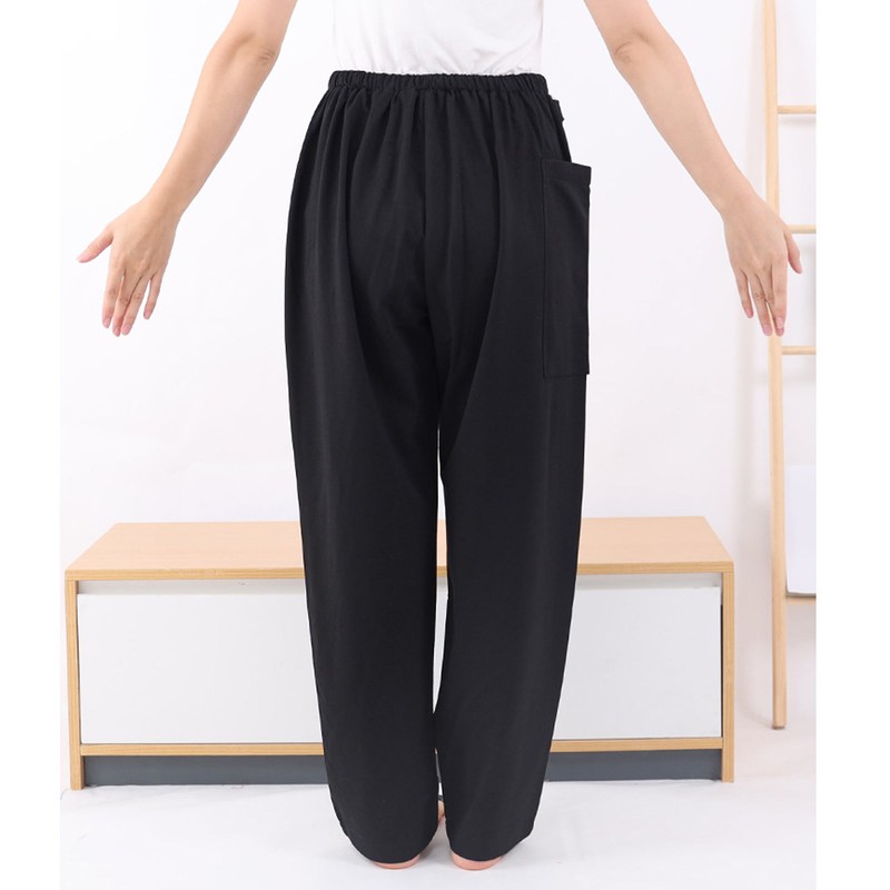 Catheter Leg Bag Pants 2 Large Pockets Cotton Comfortable Urine