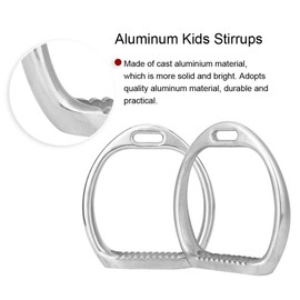 HEEPDD Children Stirrups for Saddle Safety Lightweight Stirrup Hand-polished Aluminum Die Casting Kid Horse Saddle Iron