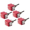 5Pcs ONON 2 Position Toggle Switch 3PDT 9 Pin 6mm