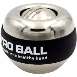 저소음 크립볼 손목강화 전완근키우기 블랙 100kg [메탈릭플래이팅실버 5색 조명] Low Noise Creep Ball Wrist Strengthening Forearm Muscle Builder Black 100kg [Metallic Plating Silver 5 Color Lighting]