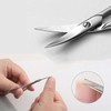 DERDOUT Curved Cuticle Scissors Extra Fine, Stainless Steel Small Manicure