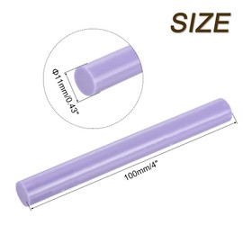 sourcing map Mini Hot Glue Sticks for Glue Gun 0.43-inch x 4-inch Light Purple 6pcs