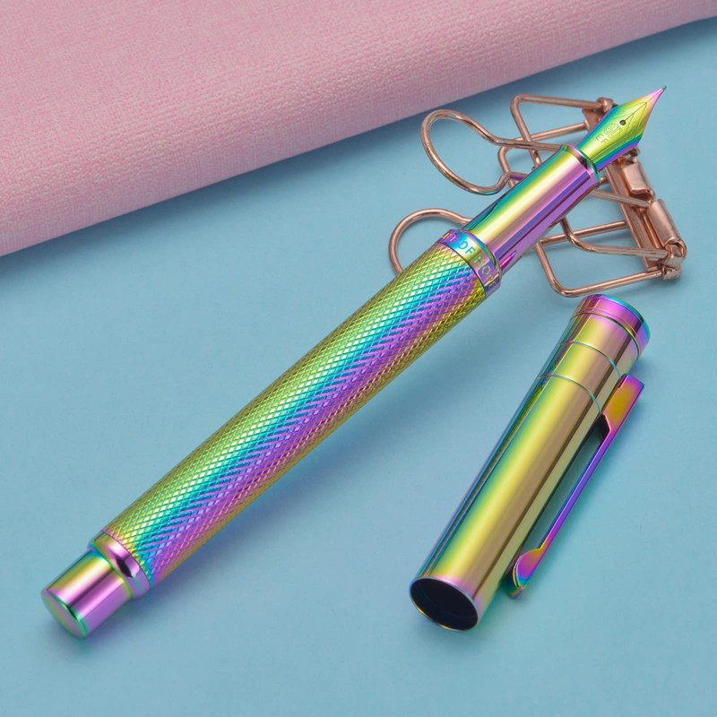 Rainbow Forest Fountain Pen Extra Fine Nib Classic Design with